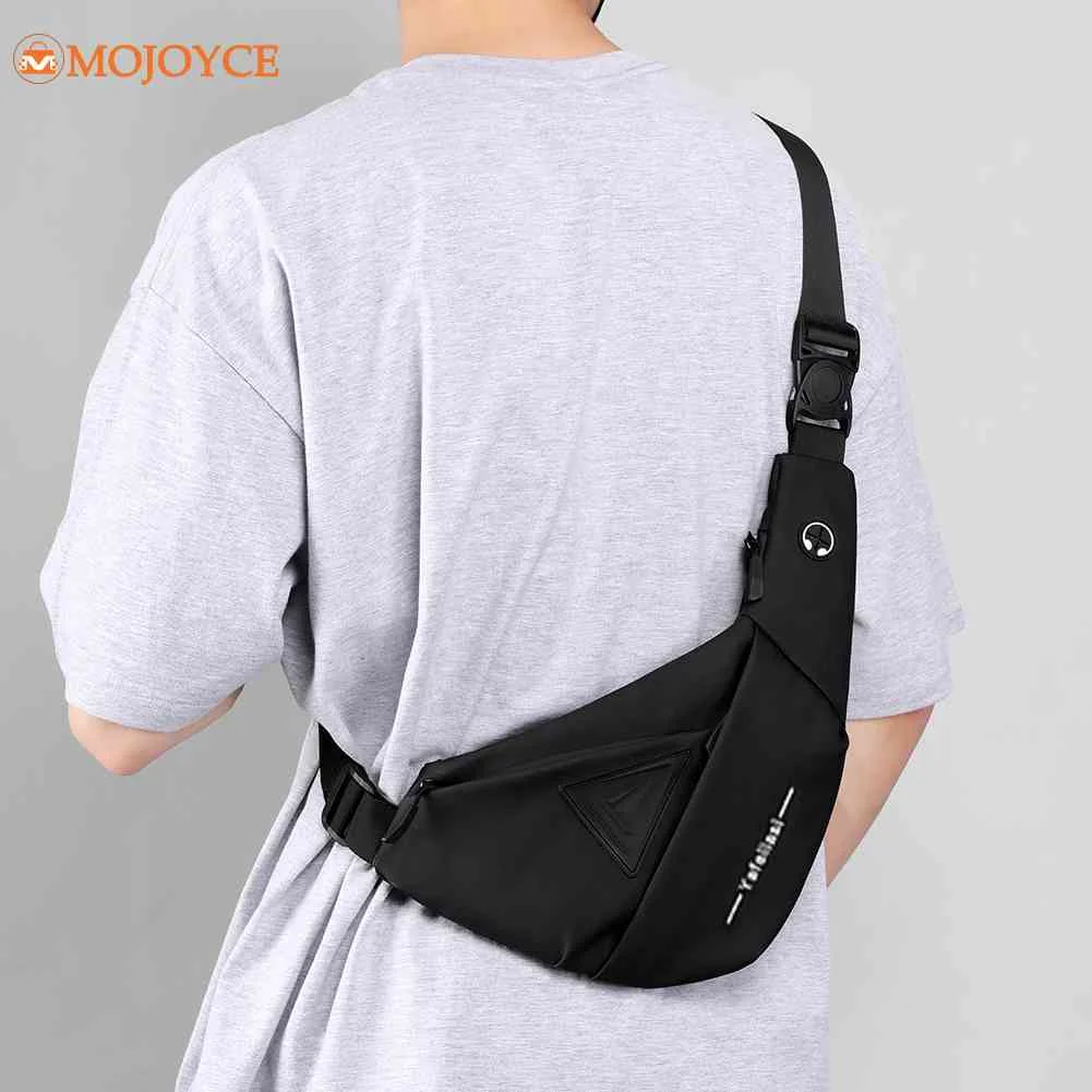 Men's Chest Bag Charging Small Backpack Luxury Brand Design Man Belt Pouch Shoulder Bag Business Phone Bag Men's Sling Bag Purse