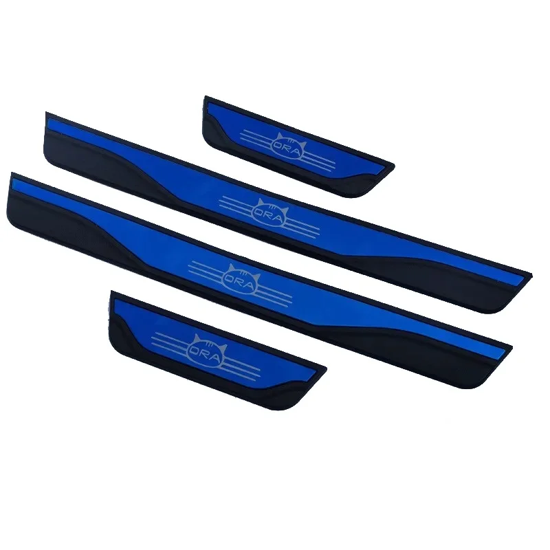 

Накладки на пороги для GWM ORA 5 HEV 2026: Защитные накладки из нержавеющей стали и пластика, стикеры для стайлинга автомобиля