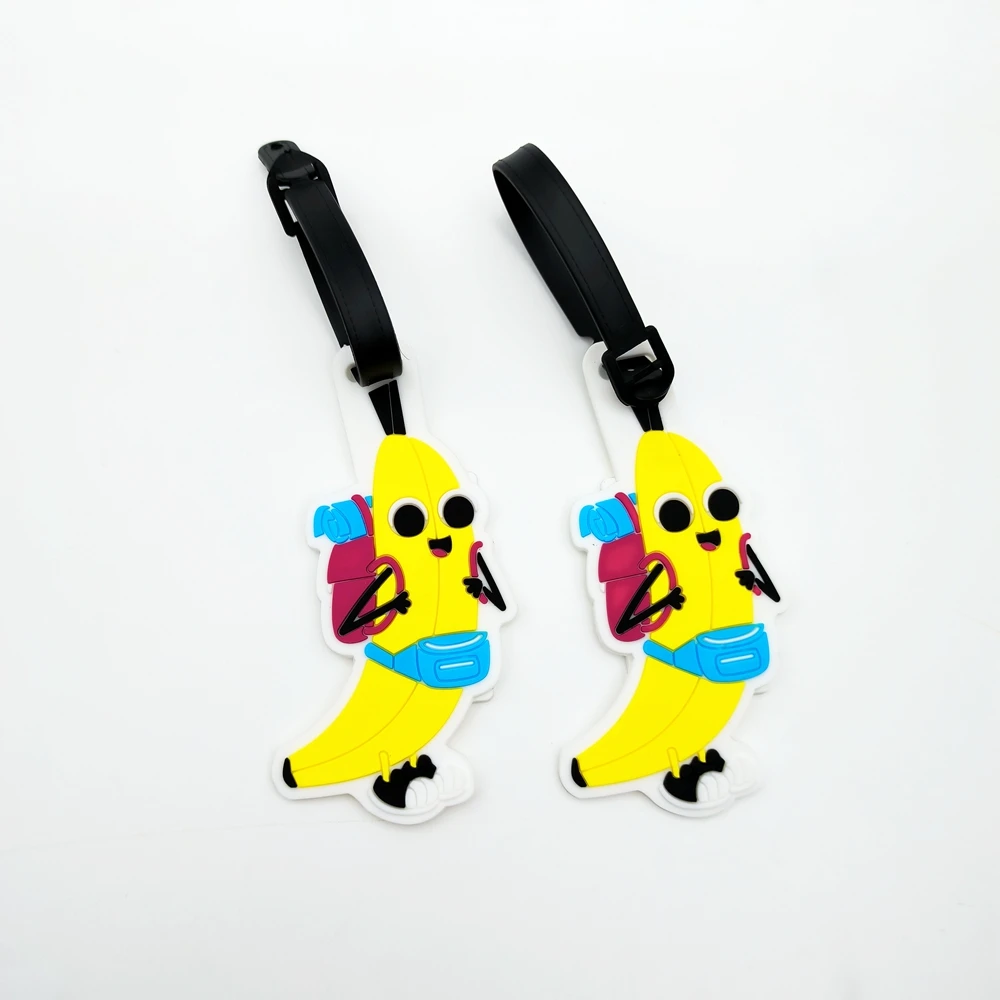 1pc/2pcs Cute Fruit Avocado Banana Style Luggage Tag Pendant Airport Loss Prevention ID Tag Essential for Travel and Business Tr