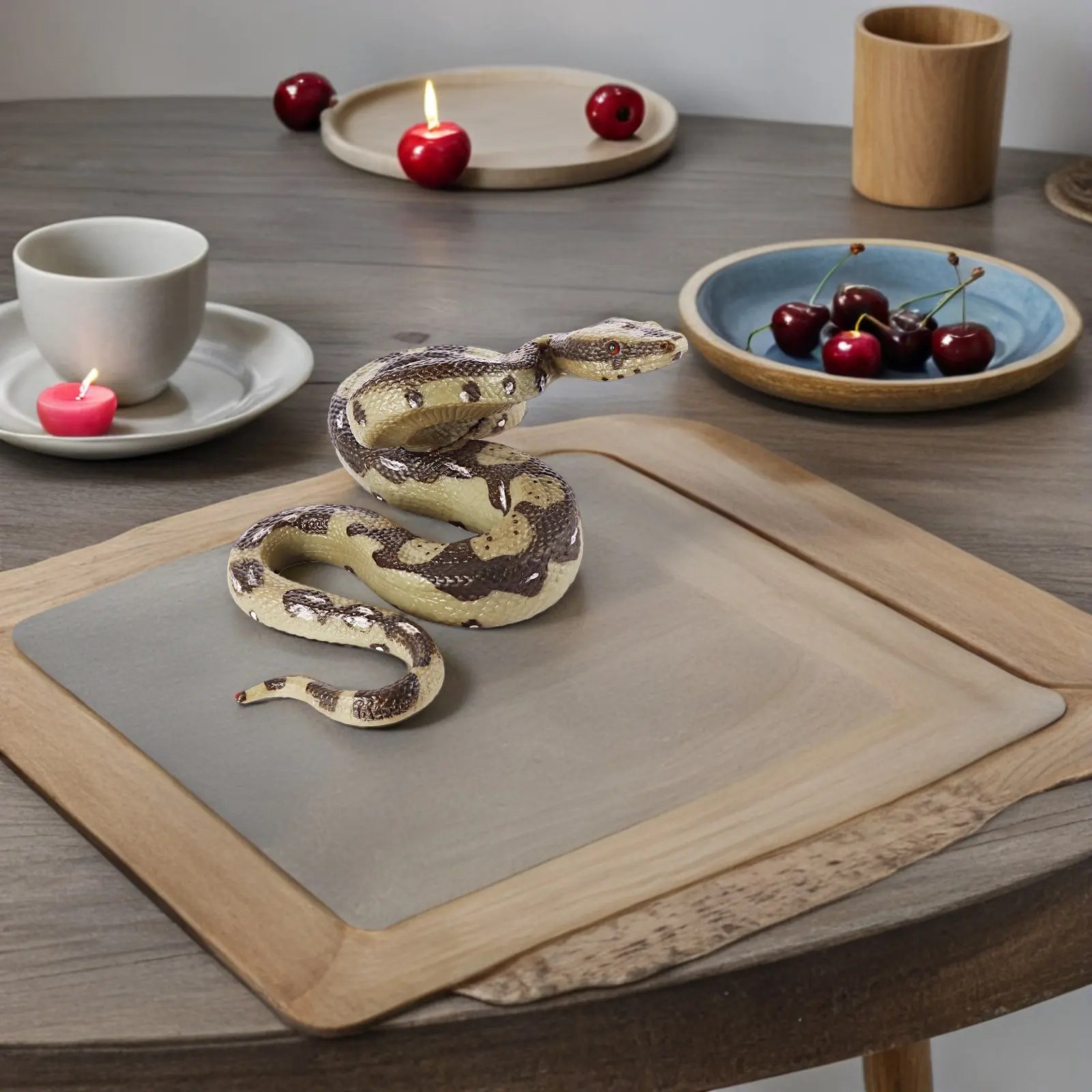 Plastic High Simulation Realistic Big Plastic Snake Toy For April Fools Prank Event Planner Halloween Creepy