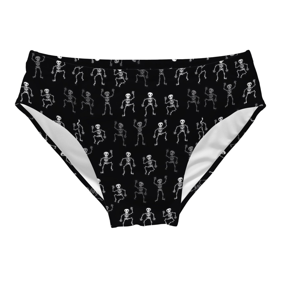  Dancing Skull Swim Trunks Slim Fit Durable Drawstring Triangle Swim Trunks Water Parks Island Sunbathing Men's Vacations Gifts 