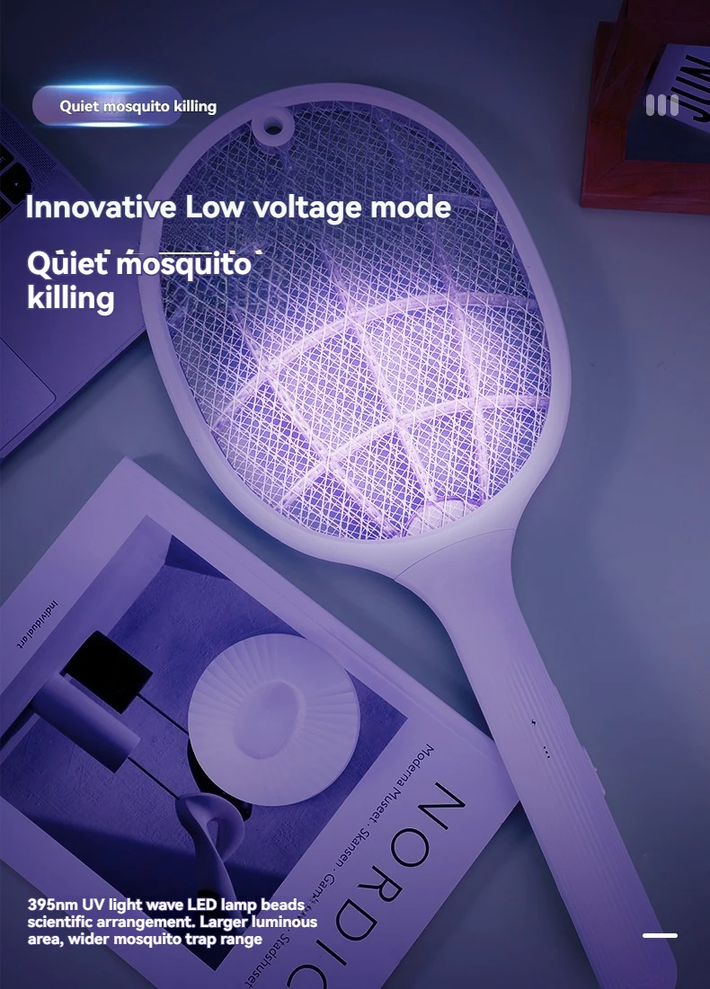 2-in-1 Intelligenter Insektenvernichter mit USB-Aufladestation, Mückenfalle & Fliegenfänger, 3-Schicht-Sicherheitsnetz, für Zuhause/Terrasse/Camping – Detail 12