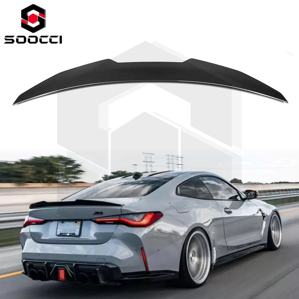 

M3 G80 PSM Style Dry Carbon Fiber Rear Spoiler Trunk Wing for BMW M4 G82 2014-2020 325i Single Deck Fit Model Aerodynamic