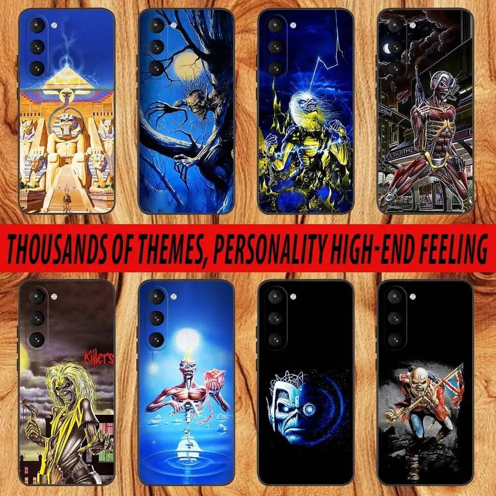 

M-Maidens Band I-Irons Phone Case For Samsung S 25,24,23,22,30,21,10,9,Ultra,Plus,Lite,FE,4,5 G Black Soft Case