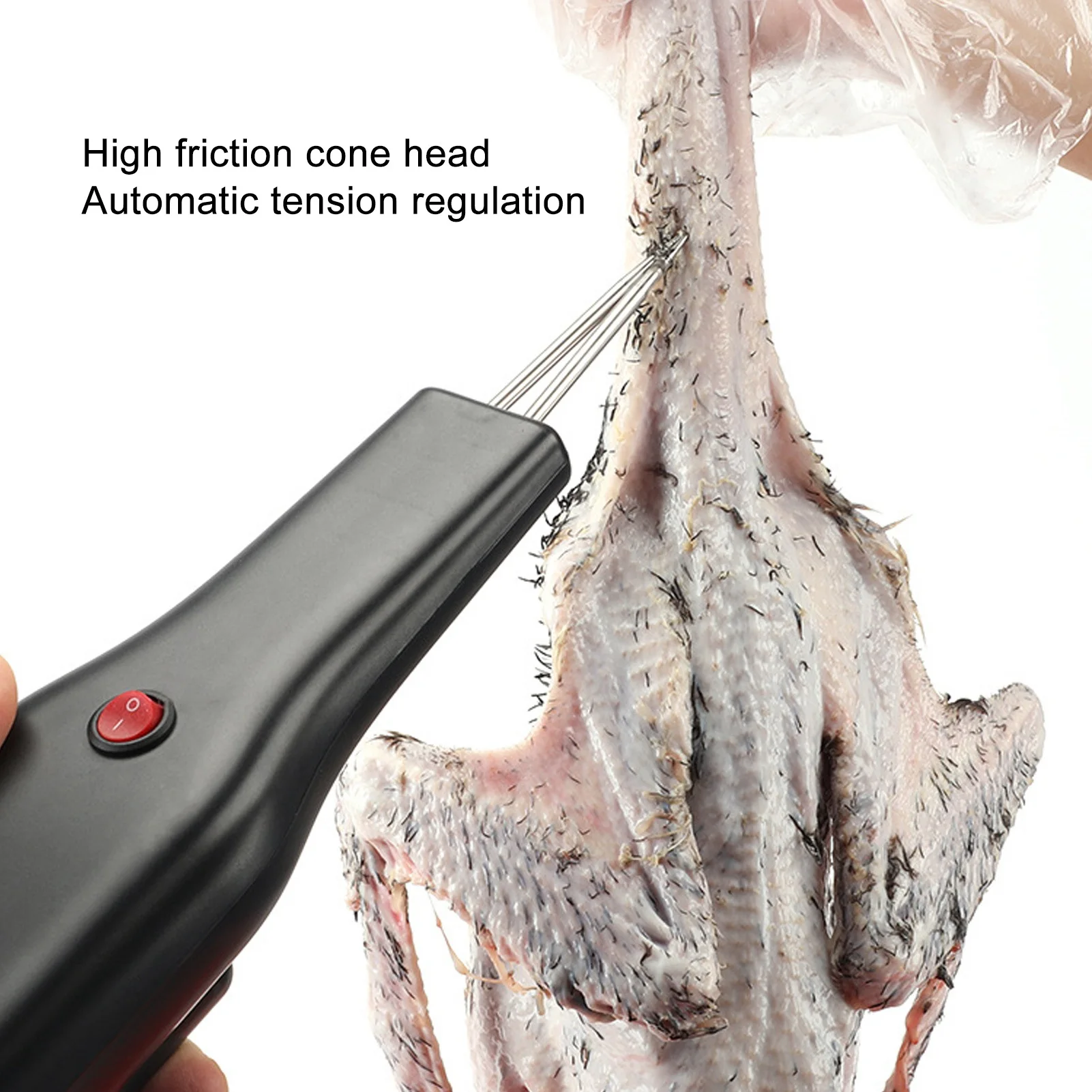 

Rechargeable Electric Poultry Feather Plucker Handheld Chicken Plucker Full Automatic Duck Goose Feather Removing Machine