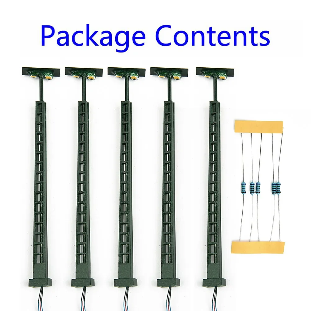 

5Pcs Model Railway Lights Lattice Mast Light N Gauge Light Layout Bonsai Decor Garden Layout Building Decoration Accessories
