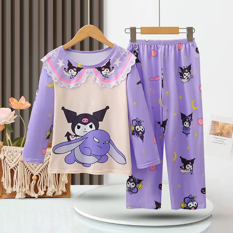 Princess Girl Pajamas Children Clothes Girl Girl's Summer Pajamas Loungewear Sets for Children Clothing Set Pajama Sleepwear