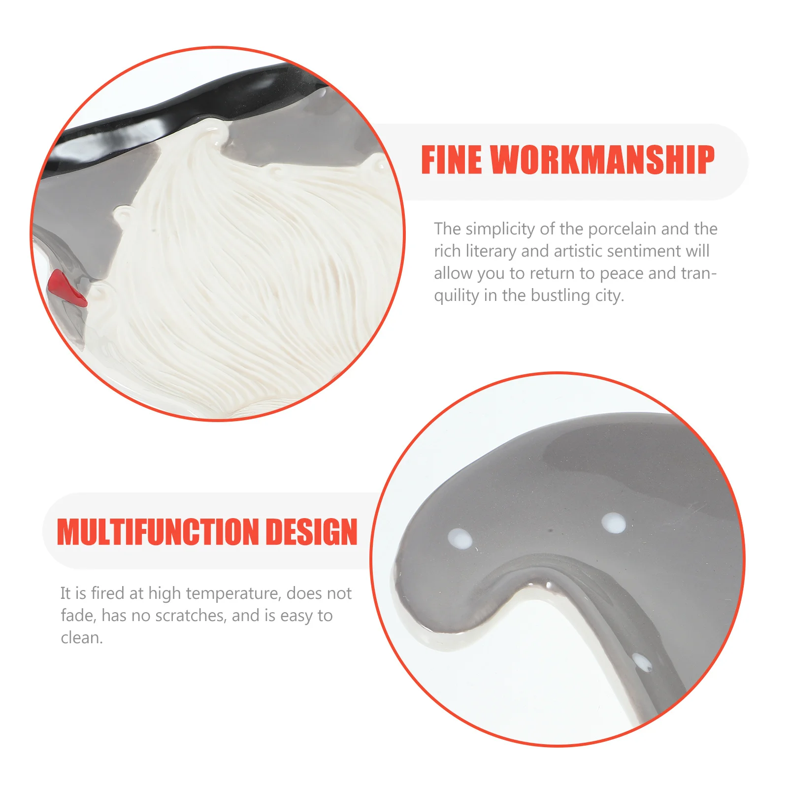 1 pezzo di piatto di Babbo Natale di Natale, piatto di Natale, stoviglie per feste di Natale