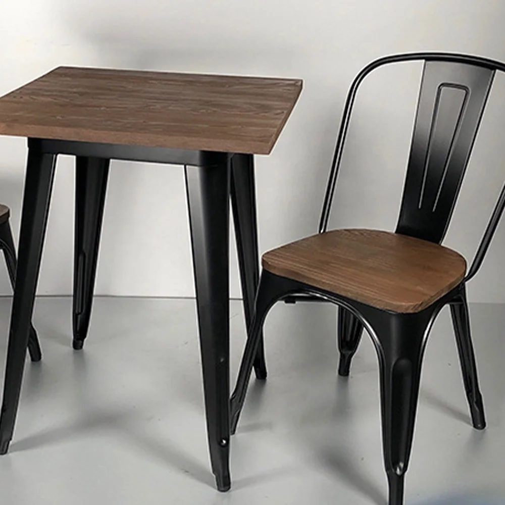

# Durable Wooden Metal Cafe Chairs And Tables Restaurant Chairs Tables
