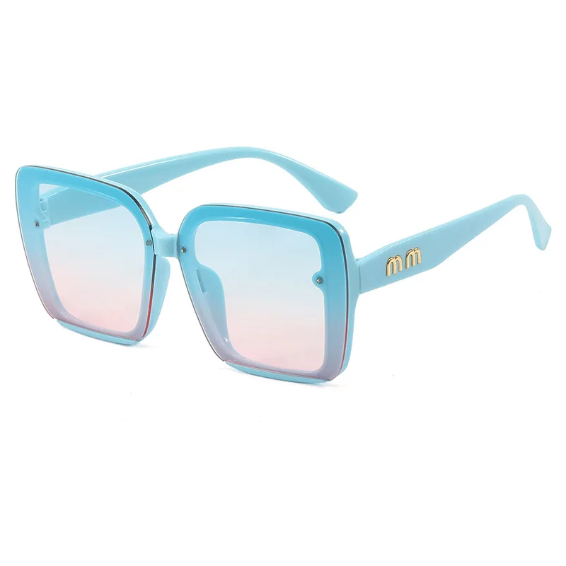 Big Frame Vintage Sunglasses Women Men Brand Square Sun Glasses Retro Eye Glasses Goggle for Male Female Round Sunglasses 