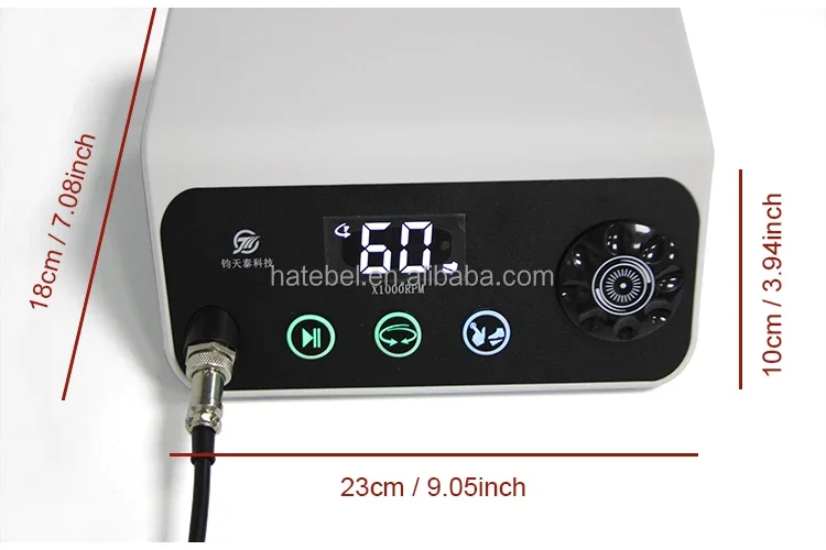 SHP88 Brushless Dental Handpiece 60000RPM Medical Electronic Micro Motor Equipment for Dental Lab Polishing Work