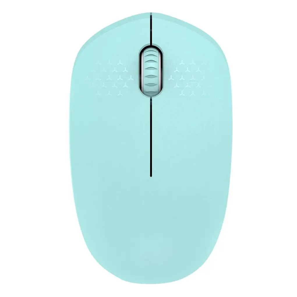 I210 Wireless Mouse Desktop Laptop Office 2 4G 3Key 3D 1600 DPI Power Saving Mouse  Mint Green