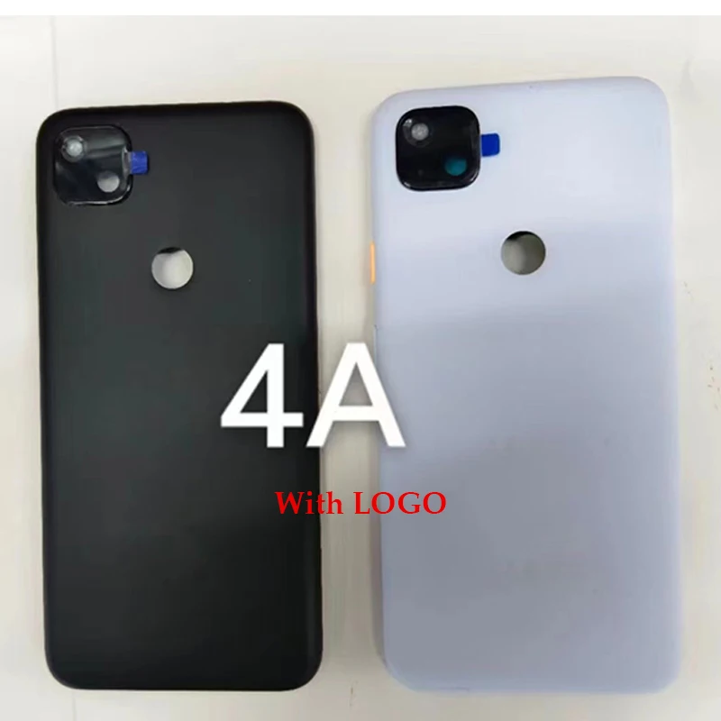 AAA Quality Pixel4A Housing For Google Pixel 4A Battery Back Cover Door Repair Replace Rear Case Logo Camera Lens Side Buttons