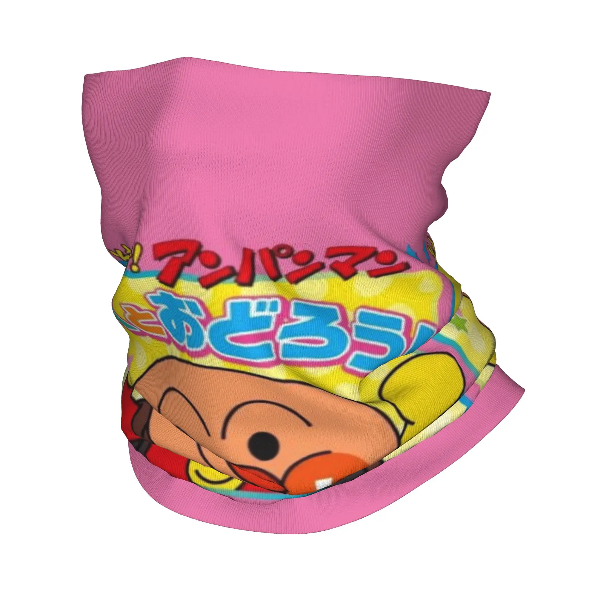 Round Cartoon Characters (9) Bandana Gaiter Club Anpanman  Wrap Scarf   Running  AdultWashable Neckerchief