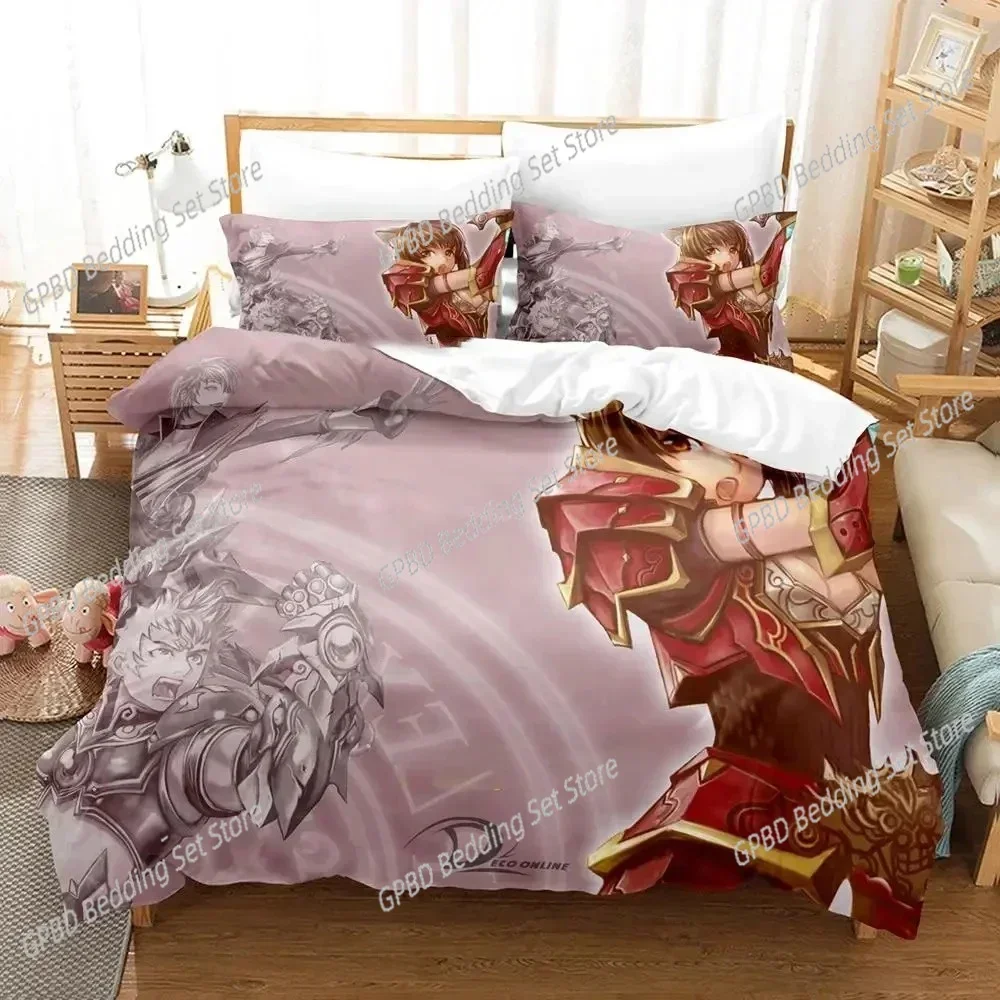 

2025 Luxury New 3D Print Game Deco Online Bedding Set Duvet Cover Bed Set Quilt Cover Pillowcase Queen Size Boys Adult Bedding