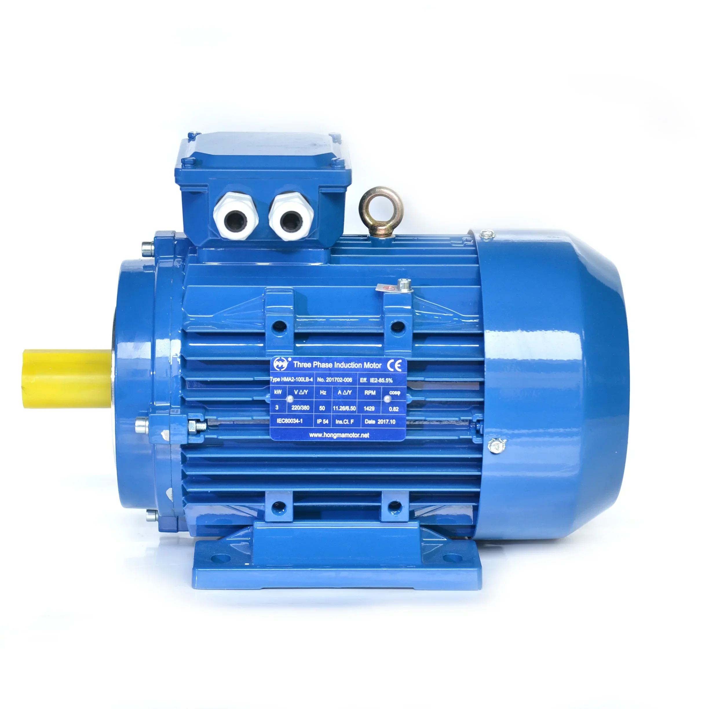 

IEC60034 CE 1000rpm 0.75kw YE4 Induction IP54 Three Phase Class F Motor 220V 380V 400V 415V 440V IE4 Ac Electric Motor