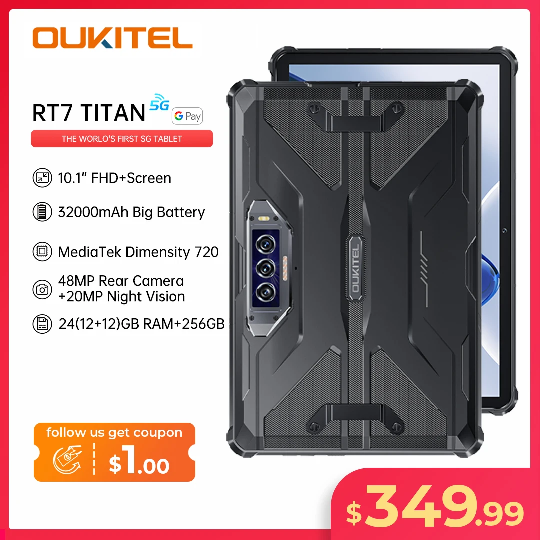 Oukitel RT7 TITAN 5G Rugged Tablet 10.1