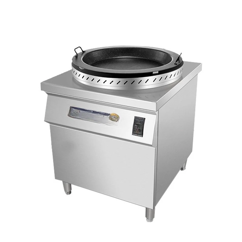 

Rotating electric heating frying oven, frying dumplings, pan sticker, raw frying buns, scones, pancake machine, gas