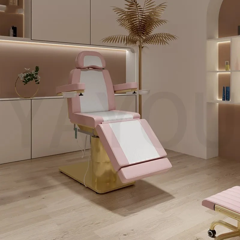 Electric Beauty Chair Tattoo Facial Cosmetic Bed 3/4 Motors Spa Massage Bed Medical Treatment Electric Beauty Tattoo Chair