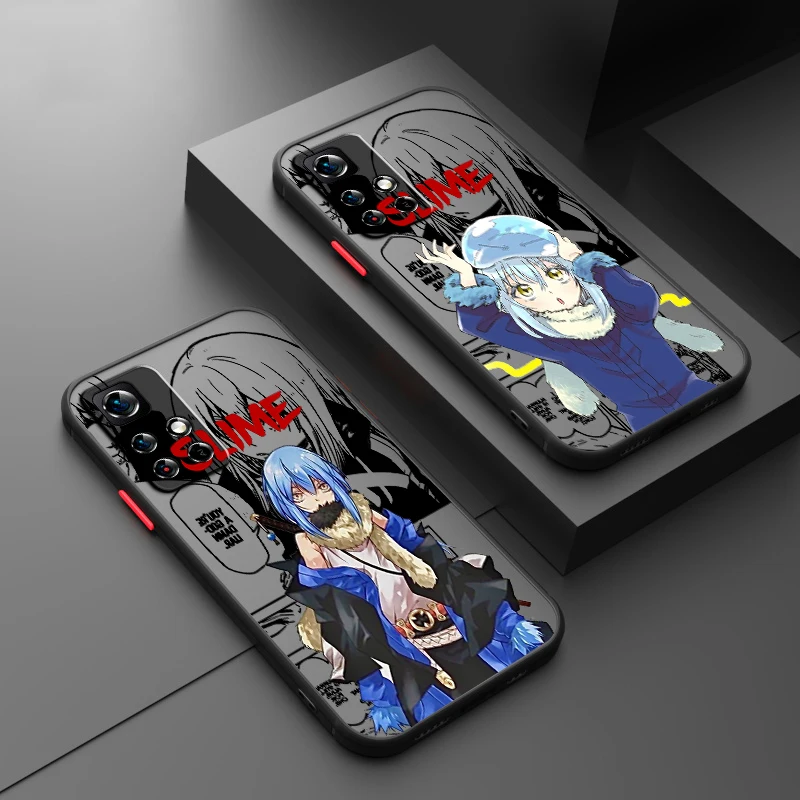 R-Rimuru T-Tempest Cool Anime Frosted Translucent For Redmi Note 13 12 12S 12T 11 11T 11E 10 10S 9 Pro Plus 5G Soft Phone Case