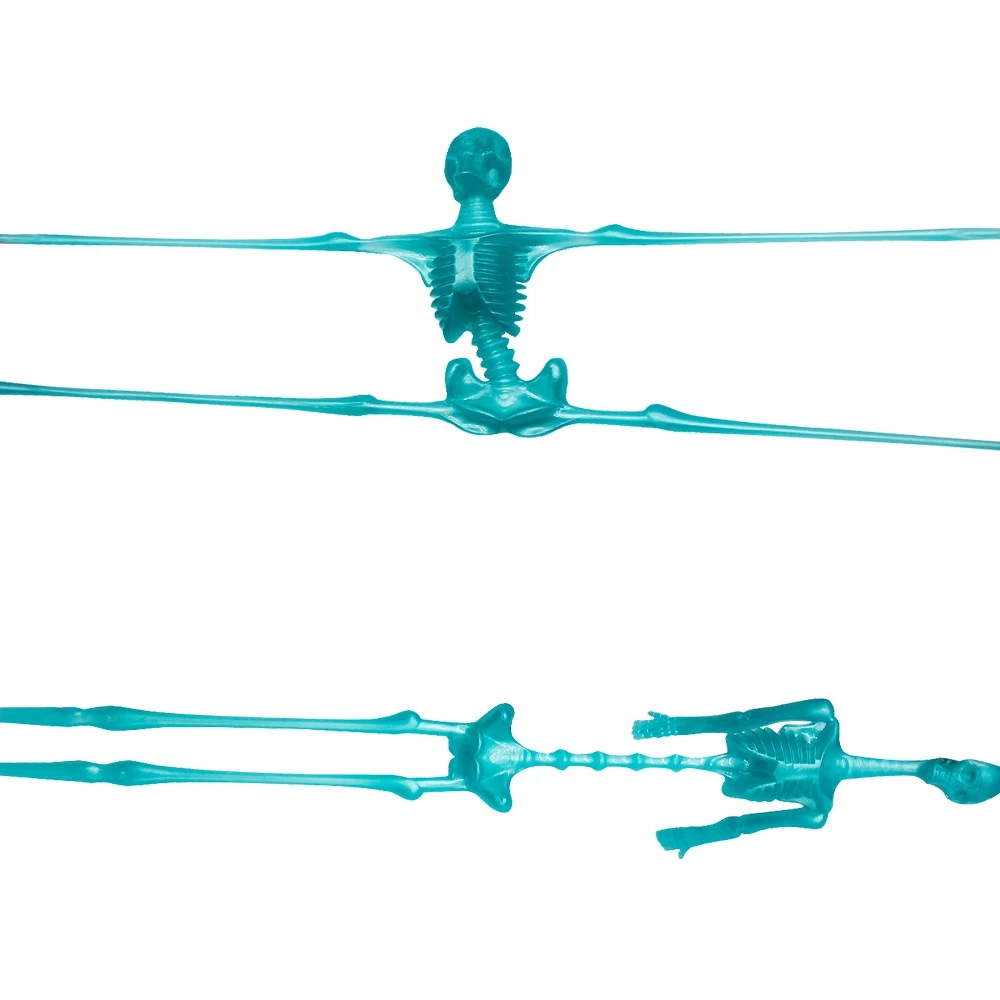 

Wedding 24/48pcs Pinata Fillers Skull Bag Model Party Favors Halloween Stretchy Skeletons