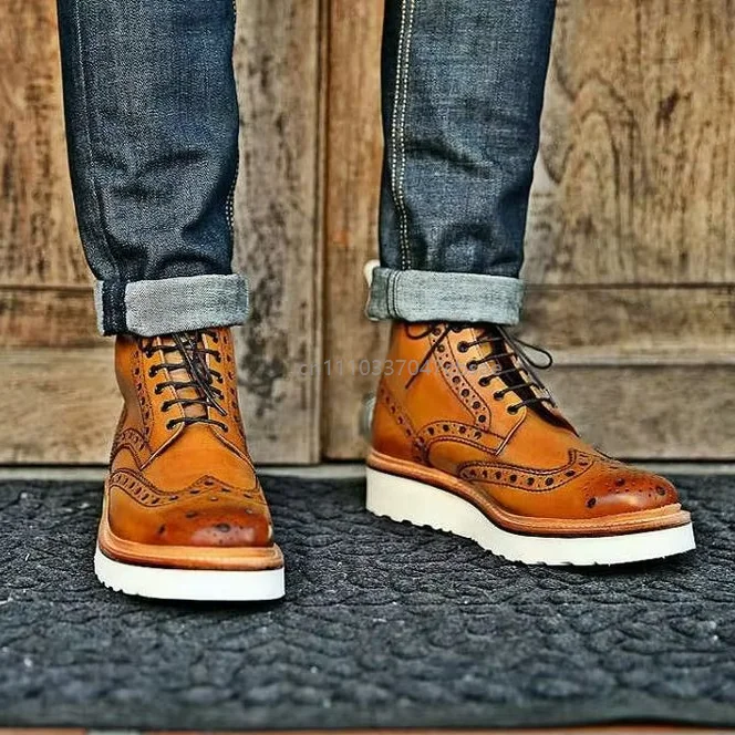 mens-vintage-pu-leather-boots-vintage-round-toe-ankle-lace-up-mid-calf-boot-casual-platform-sole-cosplay-knight-men-daily-shoes