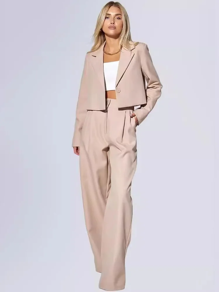 بدلة نسائية أنيقة بقصة ضيقة بطول ort كاجوال Sle صغيرة للديكور الغربي مجموعة الخريف المطرزة الصينية #3