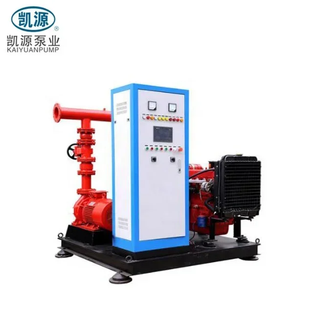 EDJ Series Skid Mounted Fire Pump System for Purity Water Fire Fighting 500GPM
