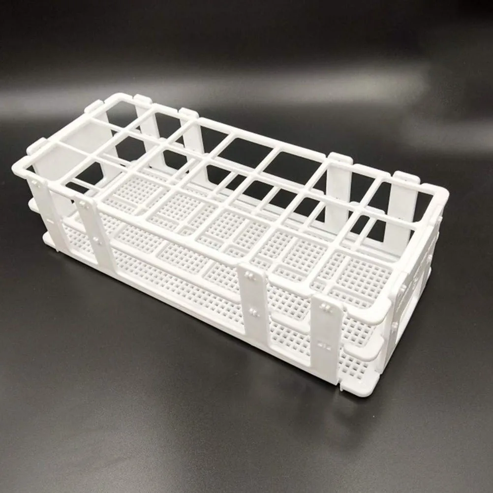 

60Pcs Plastic Test Tubes Scientific Experiment Kit Clear Test Tube Set with Storage Rack Seal Cap for Lab Party Use