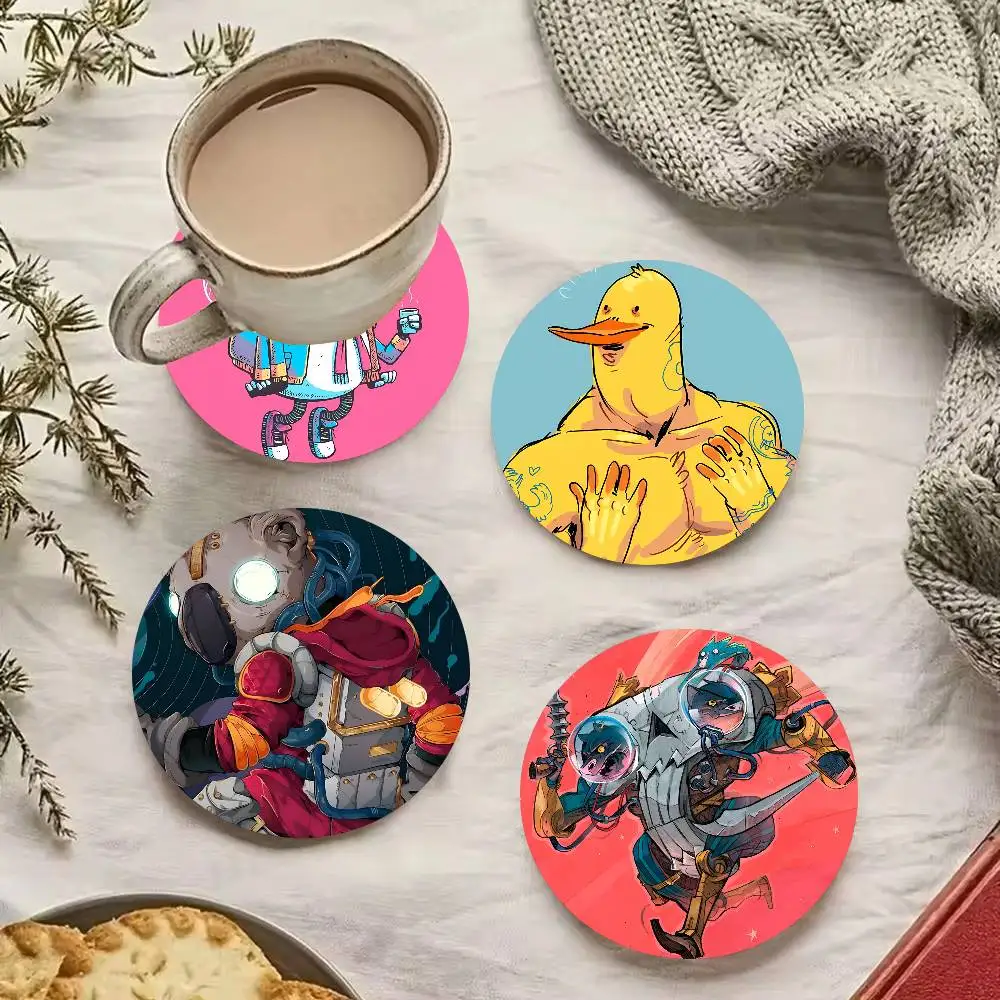 Rock Album Cover Coaster Non-Slip Heat-Resistant Fun Dining 