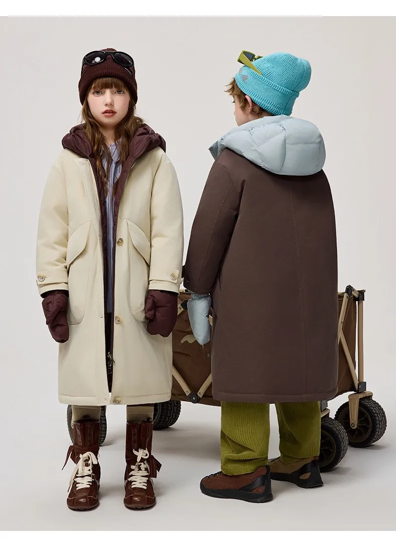 Winter Neue kinder Windjacke Unten Jacke Mode Mit Kapuze Winddicht Wasserdichte Oberbekleidung Jungen Mädchen Warme Mäntel A4820 – Detail 7