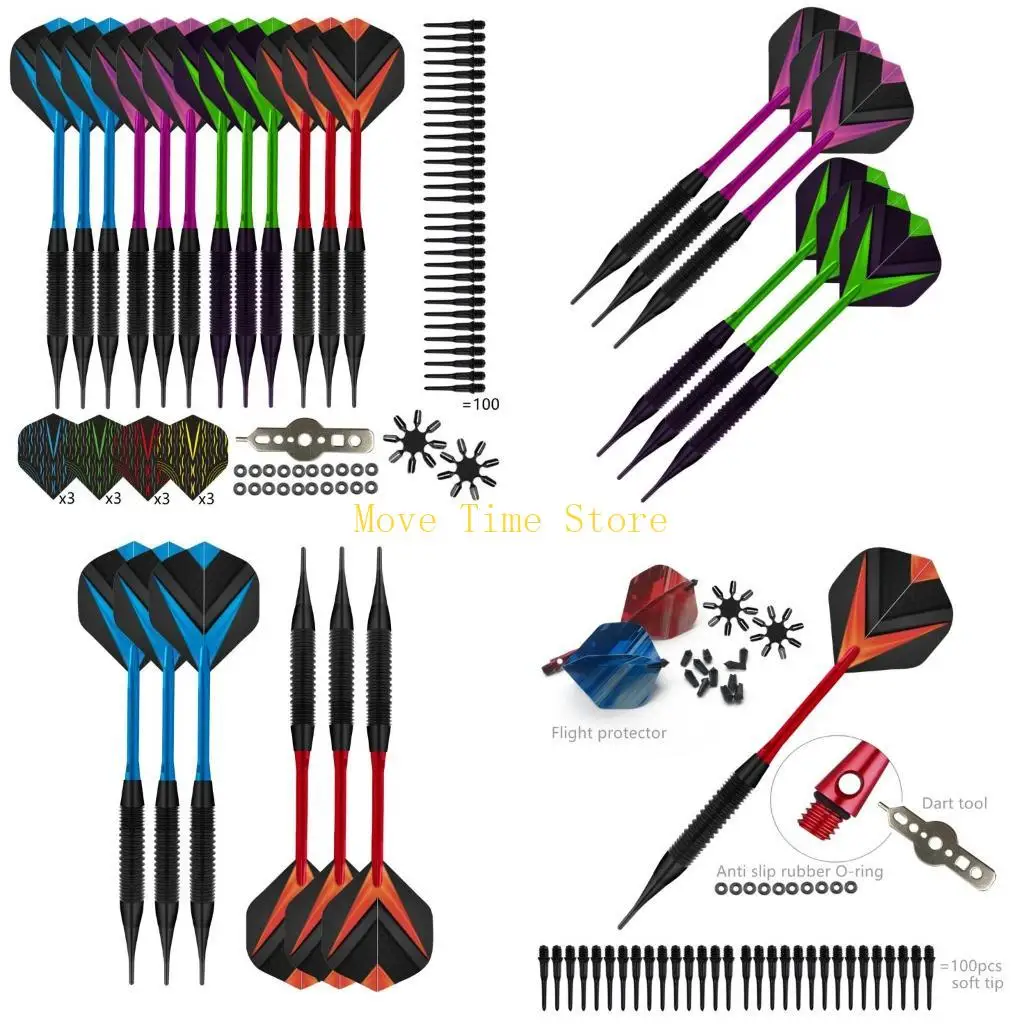 

92ME, 12 шт./компл., набор для дартс с нейлоновым наконечником, 19 грамм, набор для дротиков, аксессуары для полетов с дротиками