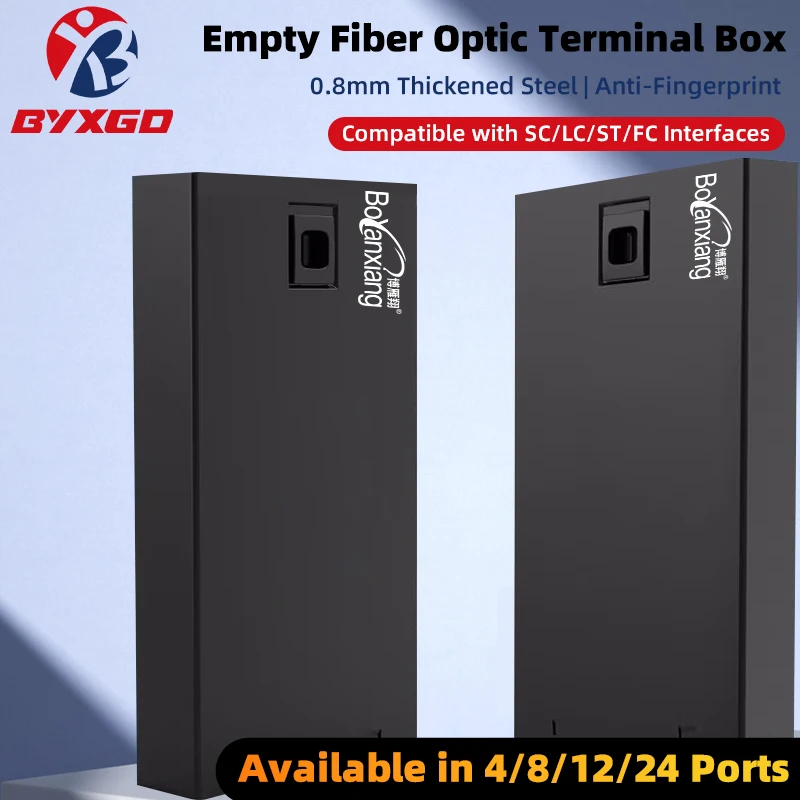 Premium Fiber Terminal Box 0.8mm Cold-Rolled Steel Anti-Fingerprint Anti-Rust Electrostatic Paint One-Key Open Easy Maintenance