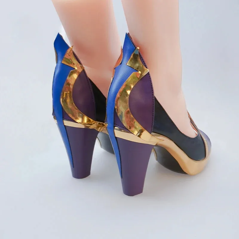 

Anime Game Genshin Impact Yelan Cosplay Women Shoes Boots Props Halloween Party Accessories Customization Cheap4;v'5,f;6.j;8'