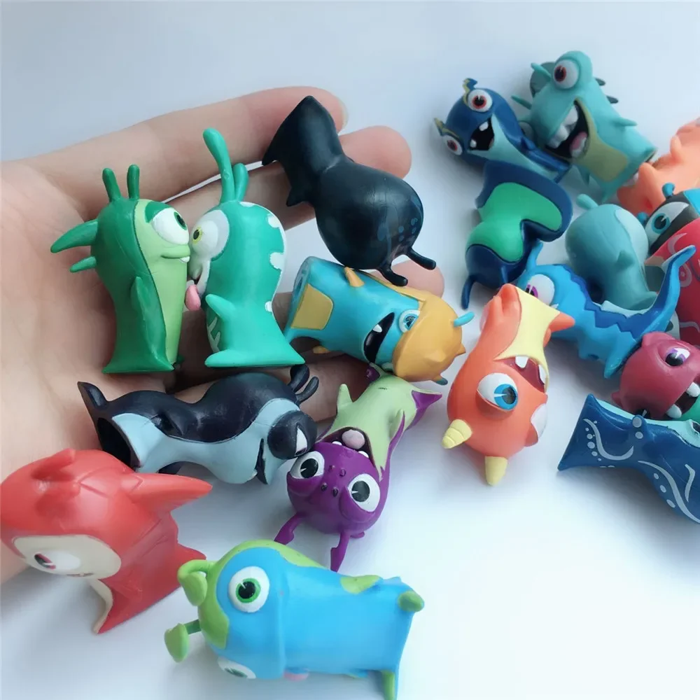 10pcs/set Slugterra Cartoon Anime Figure PVC Slugterra Model Limited Collection Toy Christmas Gift