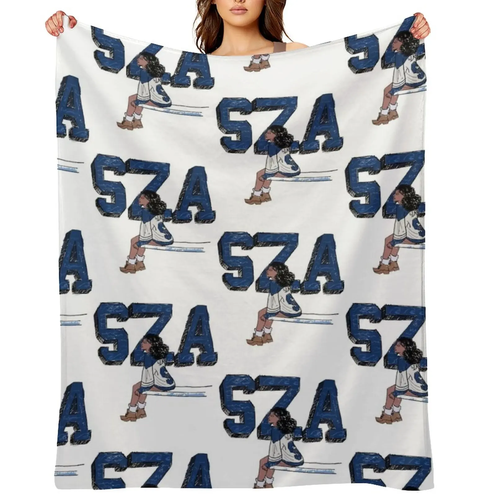 

SZA SOS Album Throw Blanket For Decorative Sofa bed plaid anime Decorative Throw Blankets