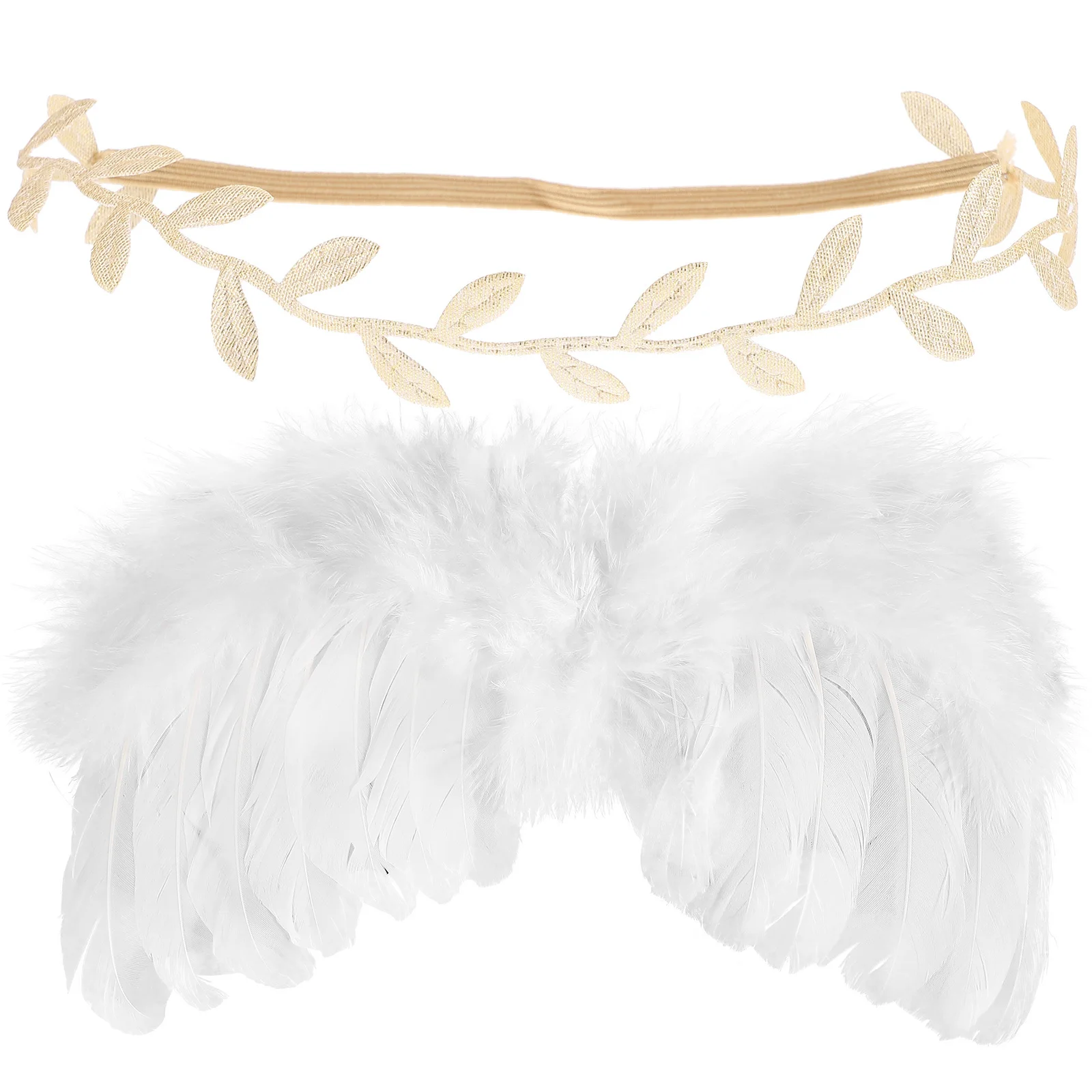 

1Set Toddler Angel Wing Headband Soft Infant Baby Costume Wings Lightweight Photography Prop Easy Wear Angel Wings