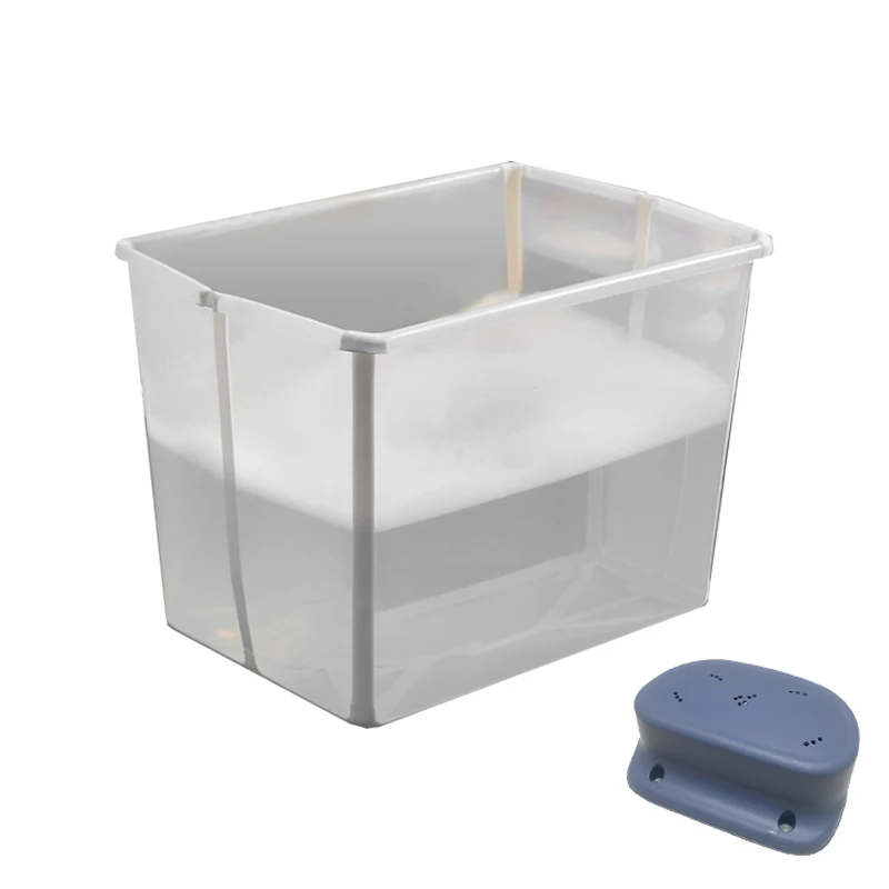 Folding Baby Bathtub Multifunctional Portable with Handle Stable Load-Bearing Bath Basin for Safe and Comfortable Infant Baths