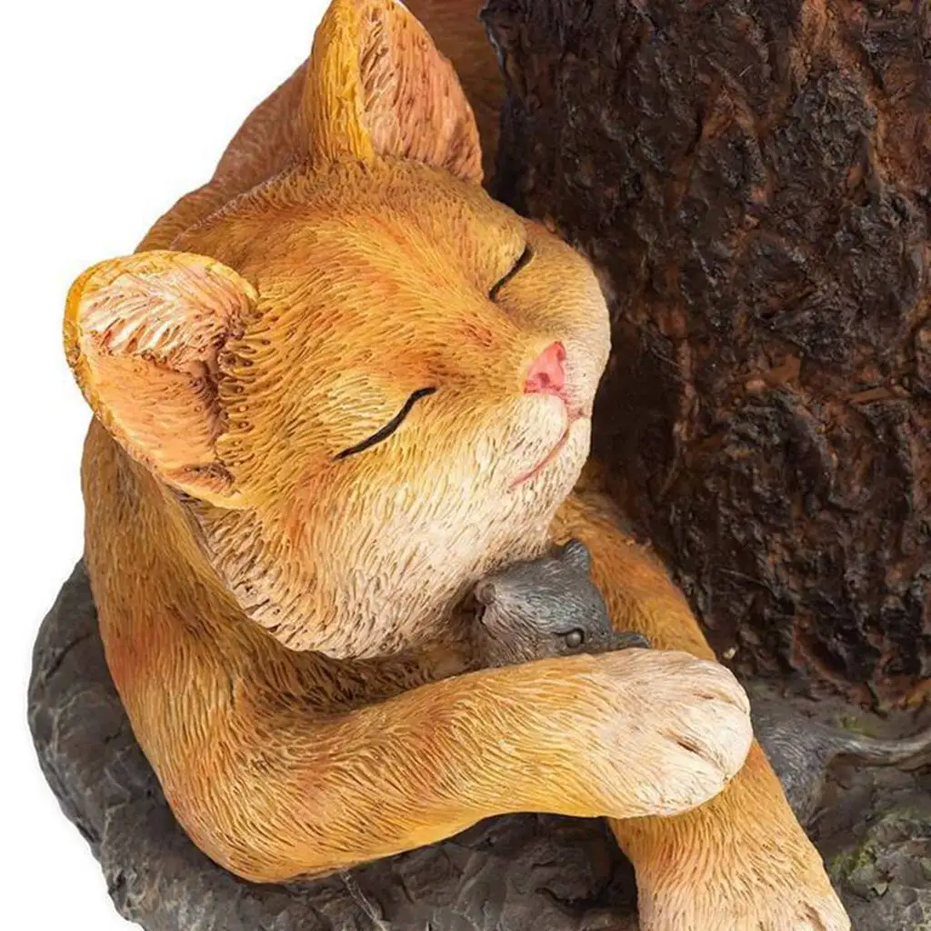 Resin Outdoor Bird Bath Decorative Yard Garden Decoration Cat Statue Sculpture Birdbath Tray Figurine Resin Outdoor Bird Bath Decorative Yard Garden Decoration Cat Statue Sculpture Birdbath Tray Figurine