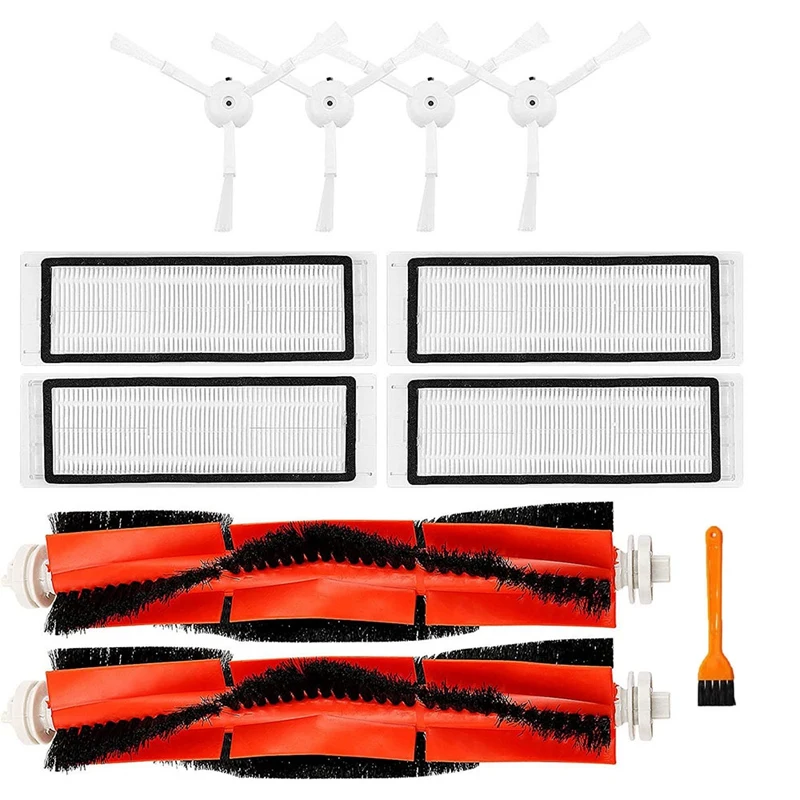 قطع غيار وملحقات مكنسة كهربائية روبوت ، لفة فرشاة جانبية ، فلتر HEPA لـ شاو 1 S ، روبوروك S50 ، S51 ، S55 ، S6