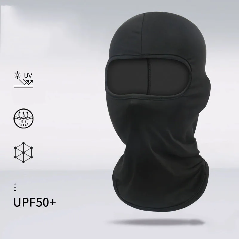 1-teilige/schnell trocknende Sturmhaube, Sport-Vollgesichtsmaske, weiche, atmungsaktive Mützen, Fahrradhelm-Innenfutter, Laufen, Wandern, Angeln, Kappen – Detail 7