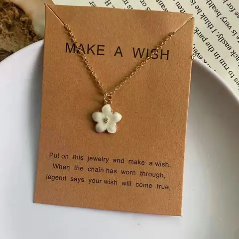 Gargantilla de moda coreana para mujer y niña, collar con colgante de diseño de flores coloridas, joyería de cuello romántica linda, venta al por mayor