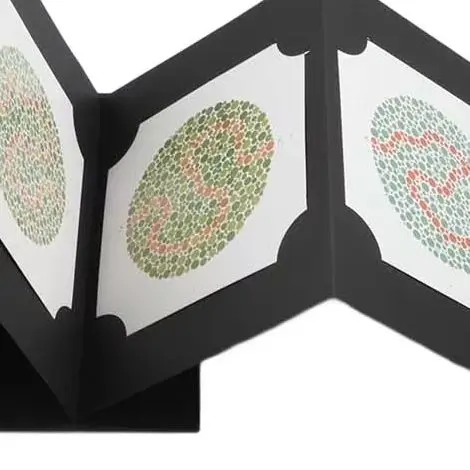 38 Plates Ishihara Color Blindness Book 2025 Edition With Eye Shading Lenses For Optometry Screening And Red Green Deficiency De