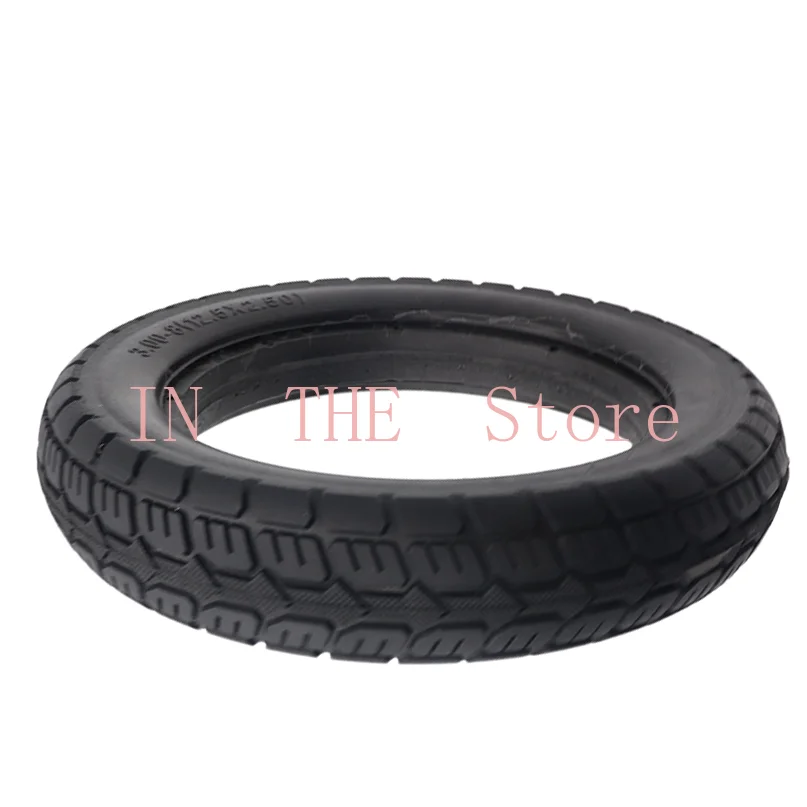High Quality 3.00-8 12.5x2.50 Non Pneumatic Full Solid Rubber Tire, Suitable for Electric Tricycle Wheels of Vehicles