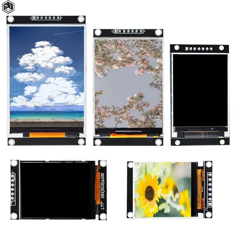 1.44/1.77/2.0/2.4/2.8 Inch TFT Color Screen LCD Display Module Drive ST7735 ILI9225 ILI9341 Interface SPI 128*128 240*320