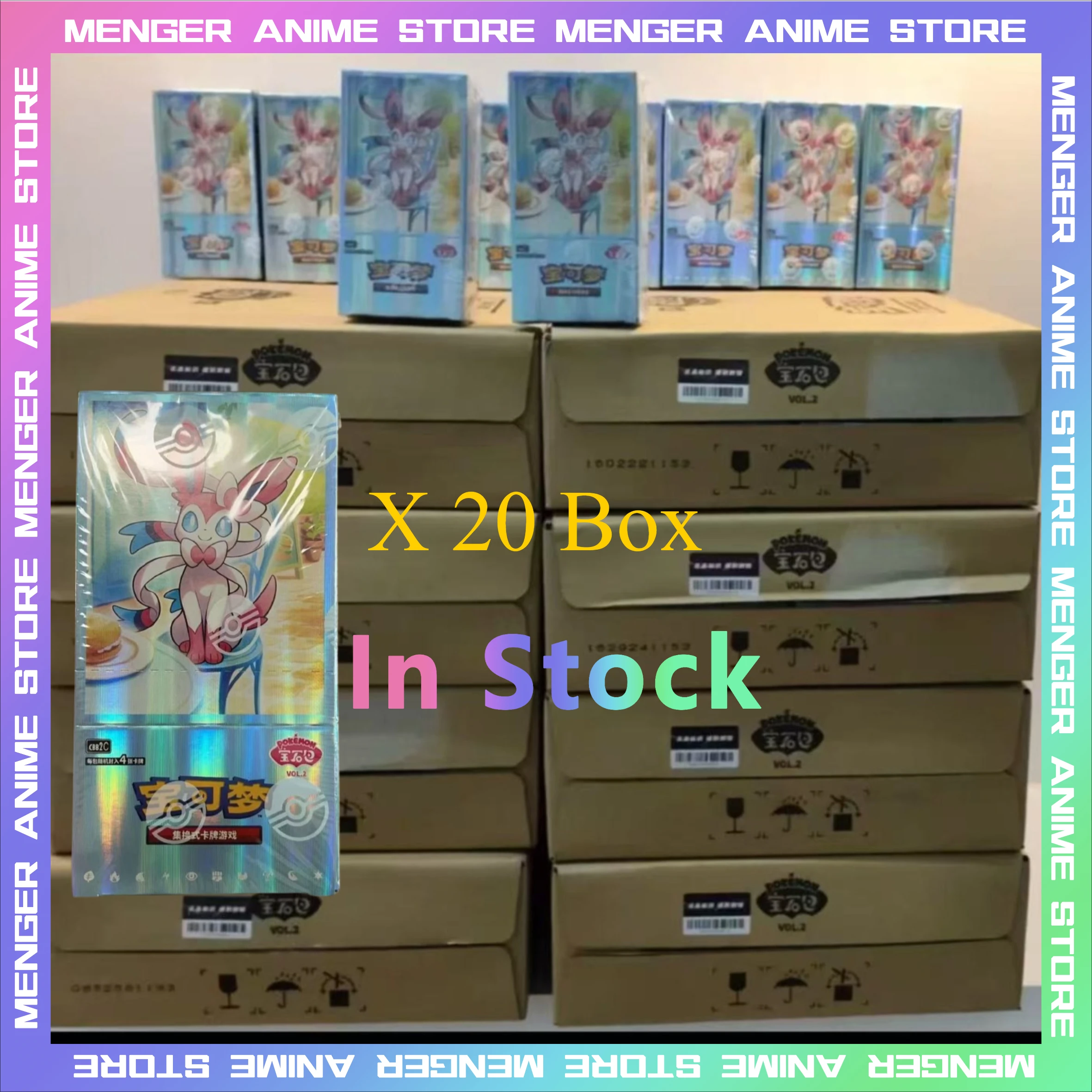 

100%Original Genuine Pokemon PTCG Gem Pack 2.0 Cartoon Chinese Cards Anime Trading Collected Toy Pokemon Card Gift By Full Boxes