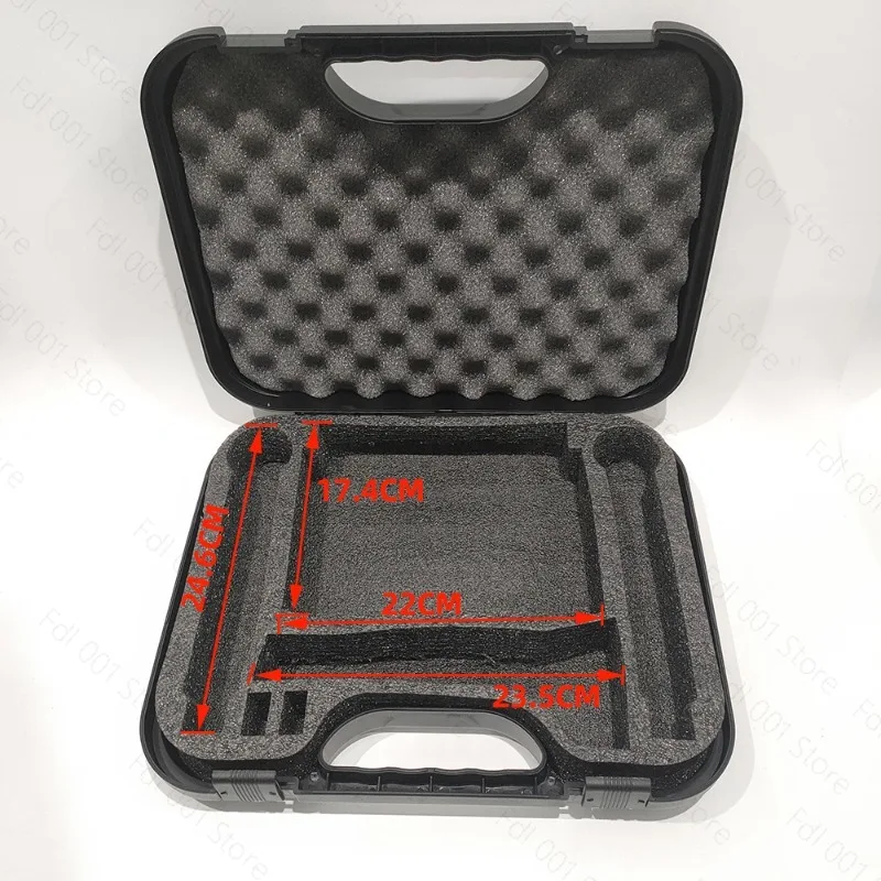 Wireless Microphone Microphone Machine Suitcase Sample Box Model Box Tool PP Plastic Black Large Storage Box