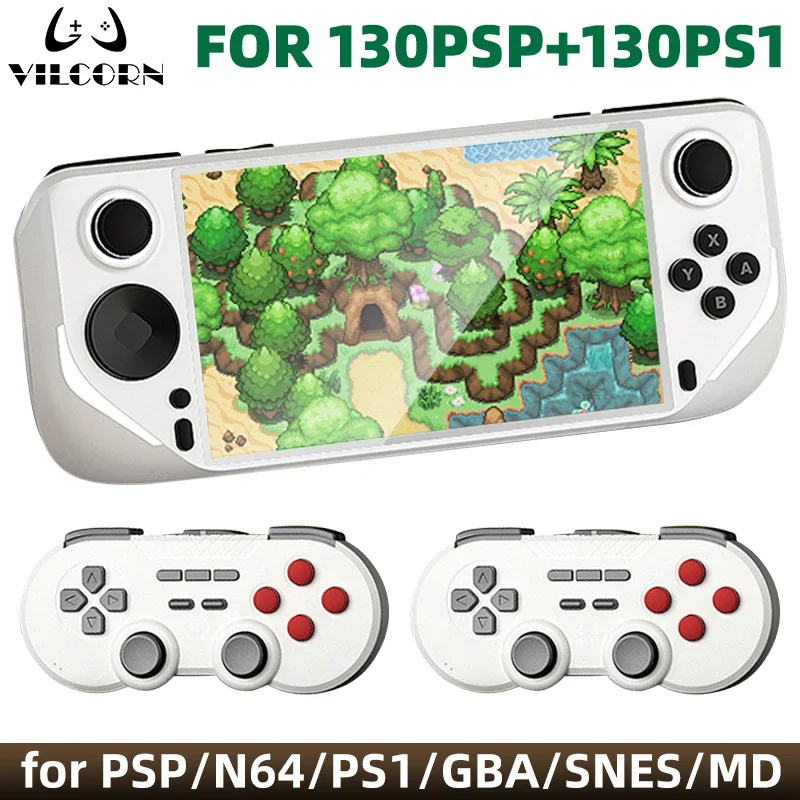 Портативная игровая консоль VILCORN E6, 5 дюймов, IPS экран, портативная игровая консоль для 40000 ретро игр для PSP PS1 N64, карманная консоль