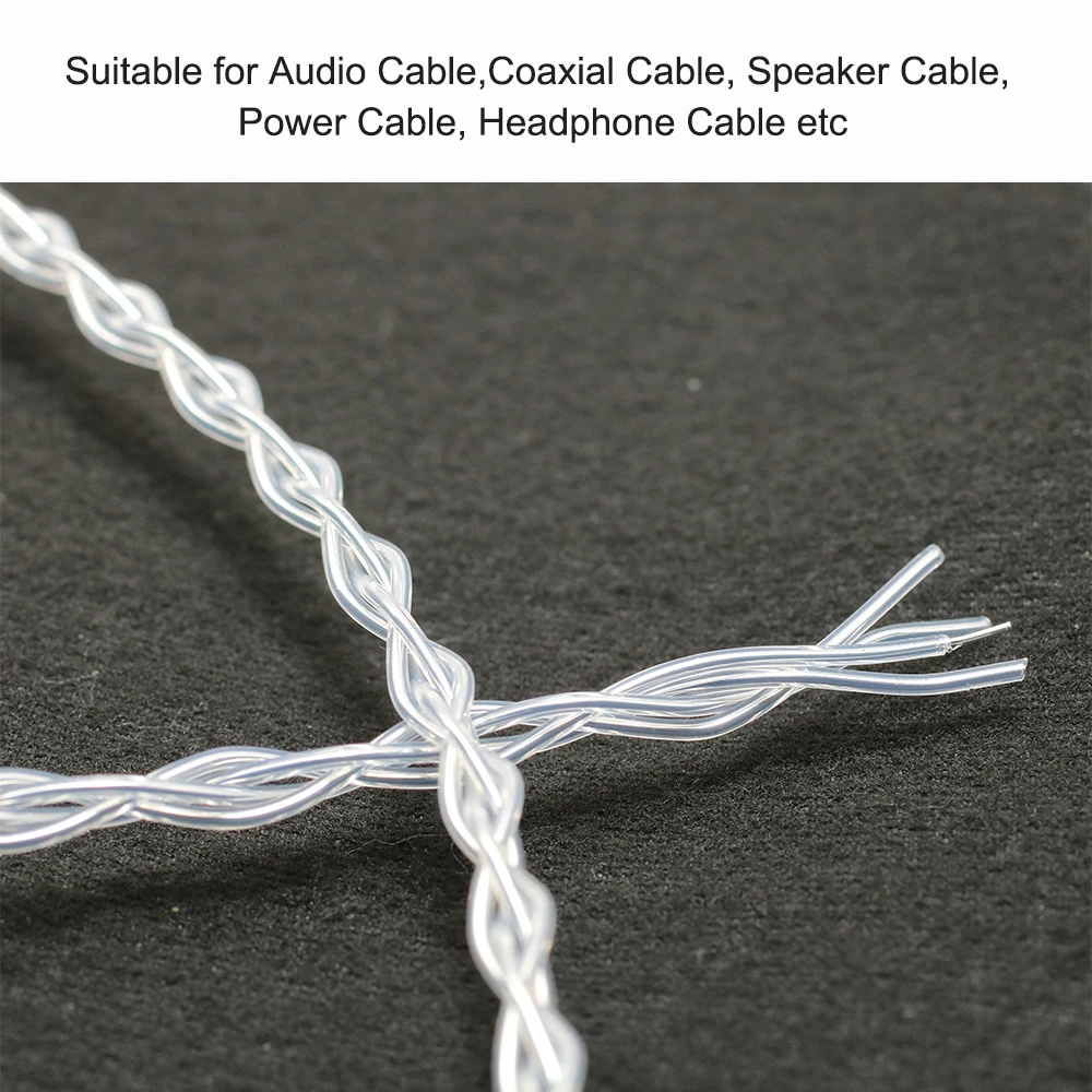 99.999 순은 -190 ℃   동결 상호 연결 특수 후크 업 와이어 전력 케이블 오디오 스피커 헤드폰 케이블 와이어