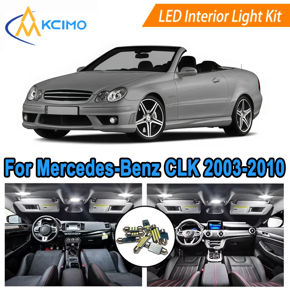 

Premium LED Interior Bulb Lights For Renault Mercedes-Benz CLK Class A209 Cabriolet 2003-2010 Easy Plug & Play Installation